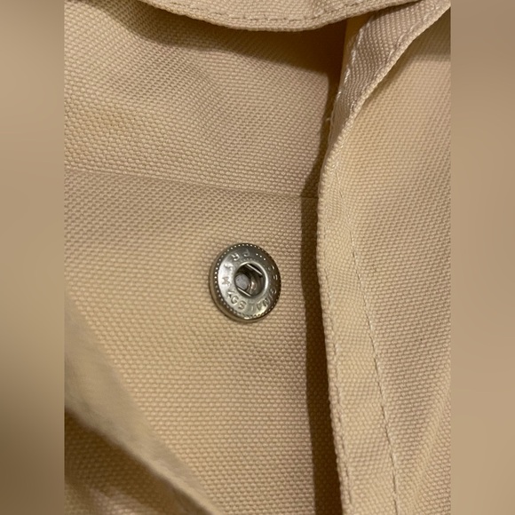 Rare Escada Beige Double Breasted Cropped Sleeveless Trench Jacket w/ Hood - Picture 10 of 13